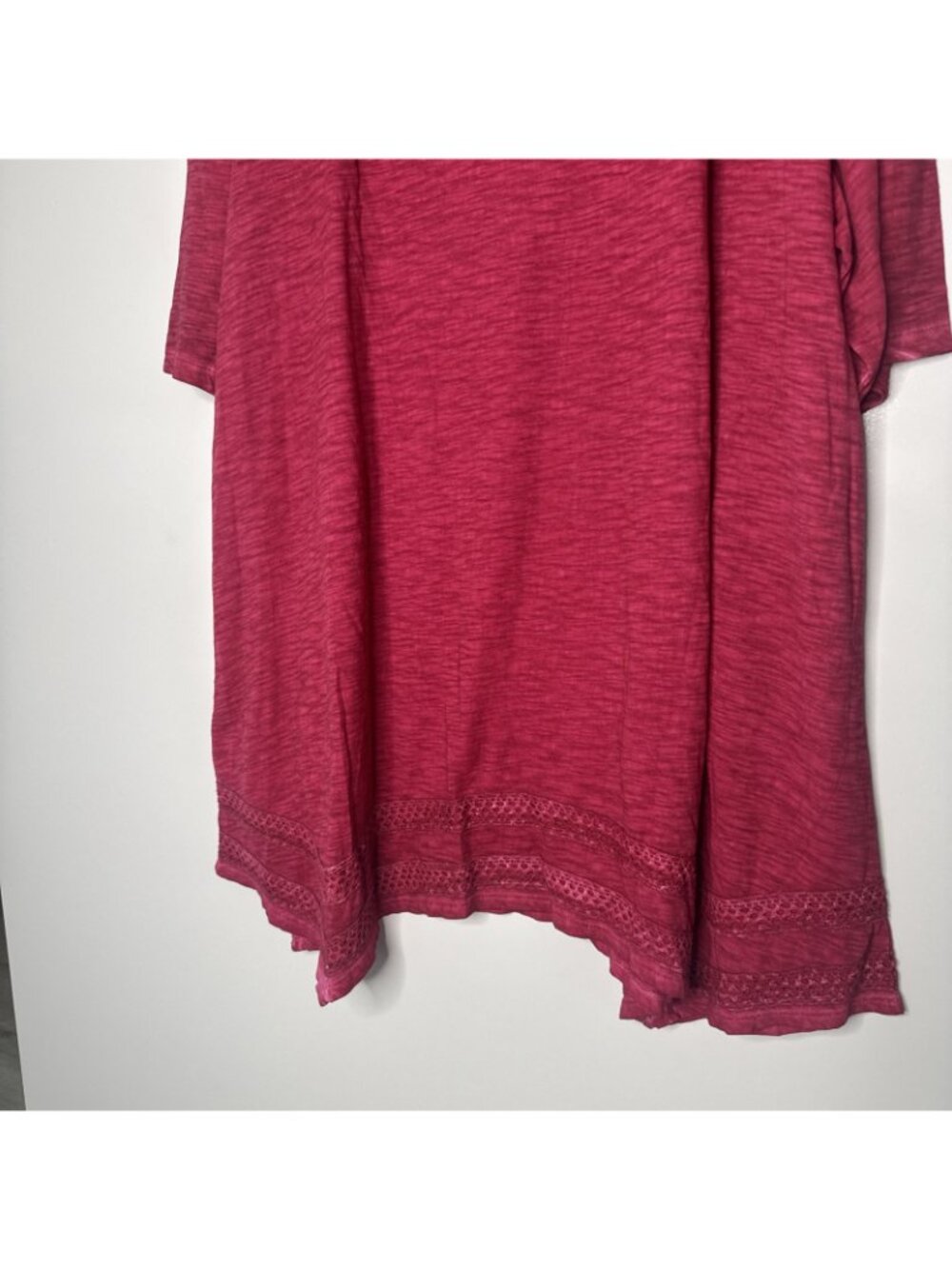 LOGO by Lori Goldstein Tunic Top 2X Short Sleeve Cotton Pink NWT - Picture 8 of 11